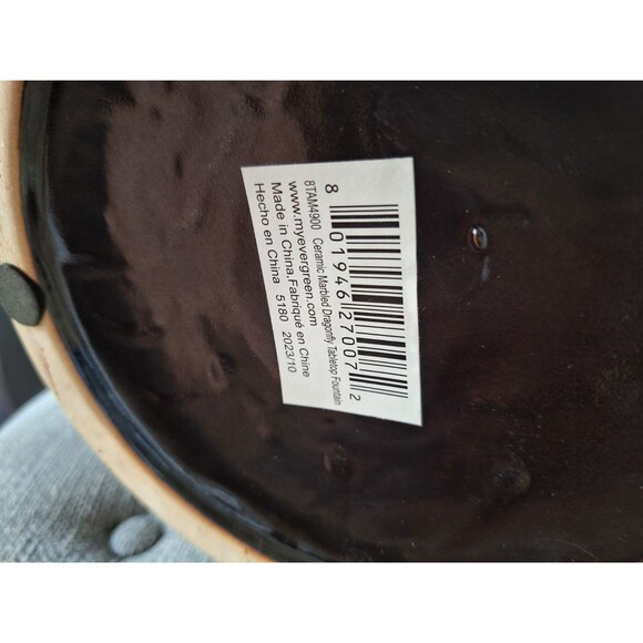 Ceramic Marbled DRAGONFLY Countertop Water Fountain New - Picture 13 of 15